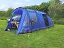 All pitched up nice and level and with electrical hookup.
