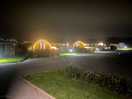 At night