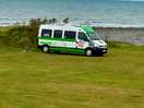 Pitch right by the sea