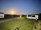 Our camper van and full moon !