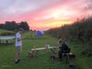 Barbecue sunset