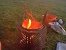 Fire pit , jane brings wood x