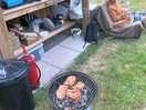Bbq and coal was included