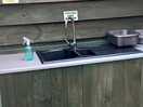 Wash area for cooking utensils etc