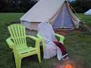 Bell tent and furniture