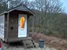 Cozy hut with log burner