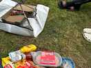 Dinner at camp