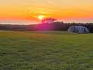 Sunset from the field we camped in