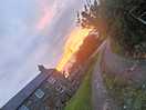Sunset over tyn rhos farm