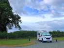 Spacious fully serviced pitch with lots of room. good for dogs on long leads.