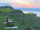 Sunset view from edge of site