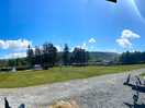 Panoramic view of the site from our pitch.