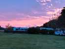Sunset over the campsite.