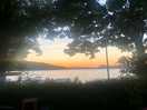 Couché de soleil vu de notre tente. au top