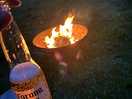Beer and campfire