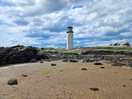 Lighthouse on southerness beach