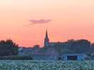 Village at sunset
