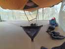 Second floor of tree top tent