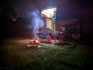 Fires off the ground allowed, fire pits available