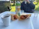 Delights from the bakery delivered fresh to the campsite for breakfast