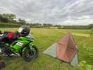 Solo camping at chalk meadow