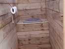 Inside toilet