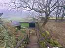 Looking down the steps