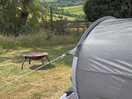 View from outside tent