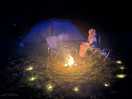 Evening fire