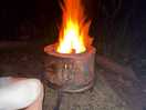 Campfire friendly fire pits and wood provided