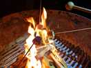 Fire pit and marshmallow.
