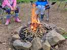 Prepping fire for smores