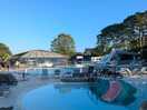 Evening pool bar