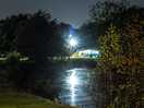 One of the lakes, night view