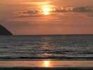 Sunset at local beach - newport sands.