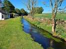 Beautiful stream behind the caravans