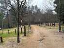 View of part of the camping, empty as it was winter.