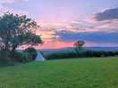 Sunset at campsite