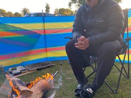 Enjoying some time by the firepit
