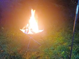 Fire pit by night