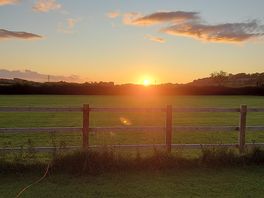 Our view, jackie suggested we parked our van sideways to watch the sun go down. it was stunning!