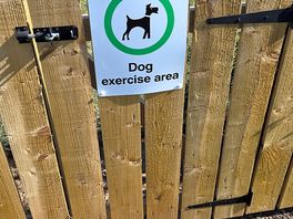 Entrance to exercise area