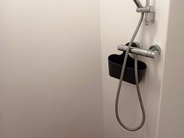 No support rails and small space so no good if assistance needed