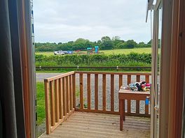 View of on site park from pod