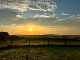 Sunrise from the tent.