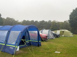 Large tent pitch.