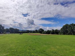 View of the campsite in daylight