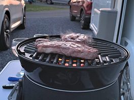 Steak by sunset.