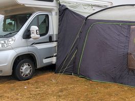 Being able to add awning gave space and security