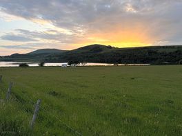 Summer solstice sundown.